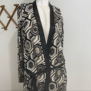 SW3 Bespoke Maxine Geometric Print Maxi Cardigan